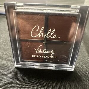 Chella Vela Beauty Hello Beautiful BLUSHING ROSE Eyeshadow Palette 0.13 oz‎ Quad